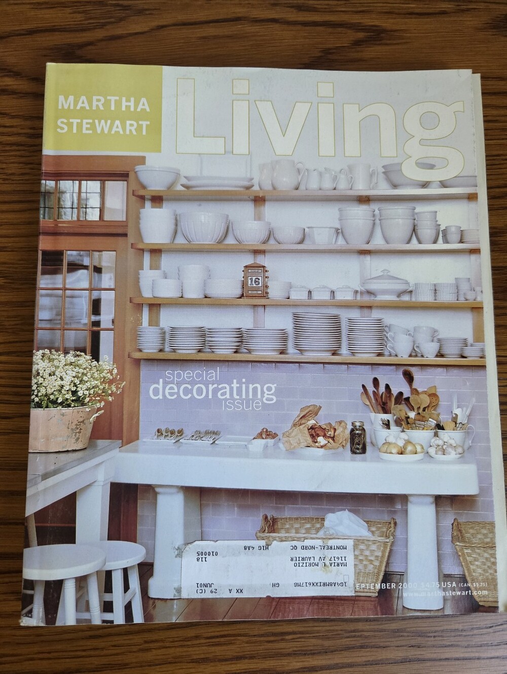 Martha Stewart Living Magazine, September 2000